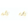 PENDIENTES EN ORO DE 18KT CON PERLAS