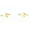 PENDIENTES EN ORO DE 18KT CON PERLAS