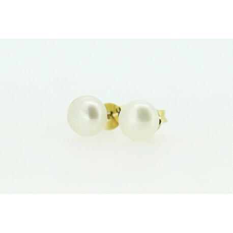 PENDIENTES EN ORO CON PERLAS DE 75MM