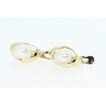 PENDIENTES EN ORO CON PERLAS NATURALES