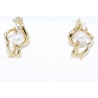 PENDIENTES EN ORO DE 18KT CON PERLAS