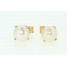 PENDIENTES EN ORO CON PERLA DE 5,5MM.