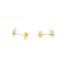 PENDIENTES DORMILONES EN ORO CON 0.25 CT EN BRILLANTES