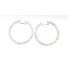 AROS EN ORO BLANCO CON 6.5 CT EN BRILLANTES