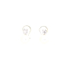 PENDIENTES EN ORO CON PERLAS Y BRILLANTES