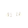 PENDIENTES EN ORO CON PERLAS Y BRILLANTES