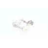 PENDIENTES EN ORO CON DIAMANTES Y PERLAS