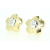 PENDIENTES FLOR CON 0,30CT EN BRILLANTES