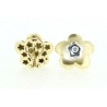 PENDIENTES FLOR CON 0,30CT EN BRILLANTES