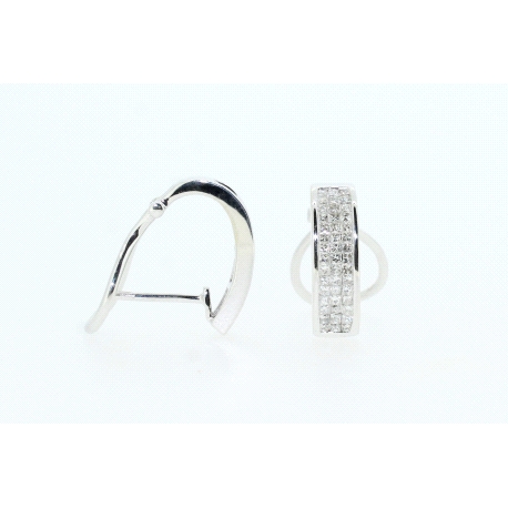 PENDIENTES EN ORO CON 0,8CT EN DIAMANTES