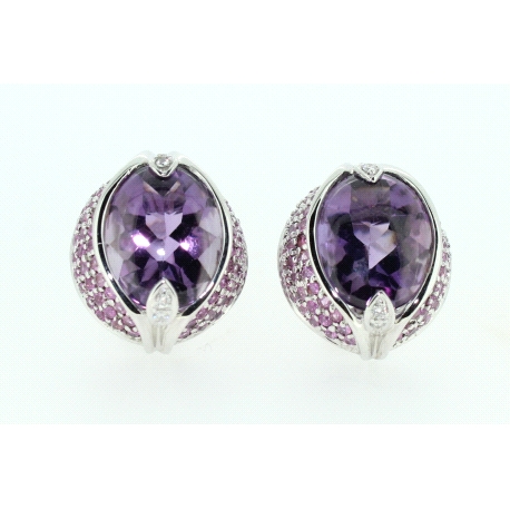 PENDIENTES CON 0,17CT EN BRILLANTES