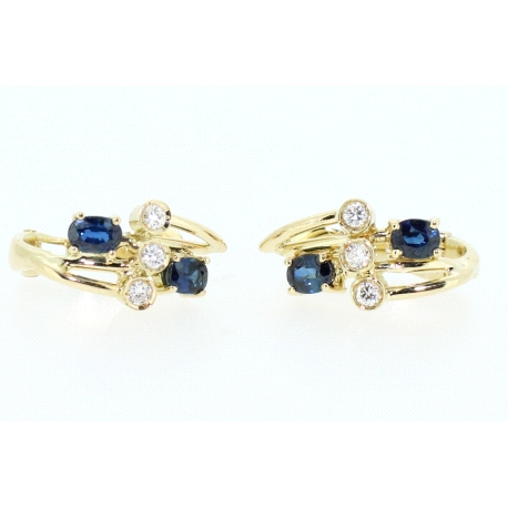 PENDIENTES CON 0,15CT EN BRILLANTES