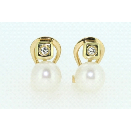 PENDIENTES CON 0,09CT EN BRILLANTES