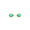 PENDIENTES EN ORO CON JADE VERDE