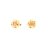 PENDIENTES MODELO ANTIGUO EN ORO CON CORAL