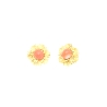 PENDIENTES ANTIGUOS EN ORO CON CORAL