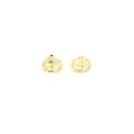 PENDIENTES TOUS CON CUARZO AMARILLO 18KT