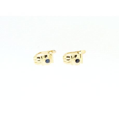 PENDIENTES EN ORO CON ONIX