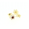 PENDIENTES CON RUBIES Y CIRCONITAS