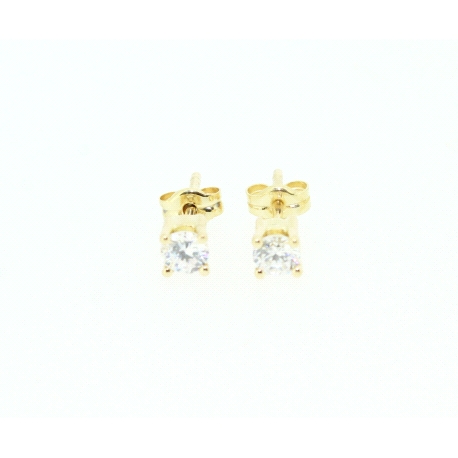 PENDIENTES EN ORO DE 18KT CON CIRCONITAS