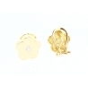 PENDIENTES FLOR EN ORO CON CIRCONITAS