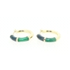 PENDIENTES ESMALTADOS EN ORO DE 18KT