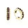 PENDIENTES EN ORO DE 18KT CON GRANATES