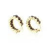 PENDIENTES EN ORO DE 18KT CON GRANATES