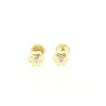 PENDIENTES FLOR EN ORO CON CIRCONITAS