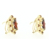 PENDIENTES EN ORO DE 18KT CON GRANATES