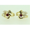 PENDIENTES CON CIRCONITAS Y RUBIES