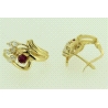 PENDIENTES CON CIRCONITAS Y RUBIES