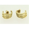 PENDIENTES EN ORO DE 18KT CON CIRCONITAS