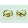 PENDIENTES EN ORO DE 18KT CON ESMALTES