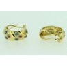 PENDIENTES EN ORO DE 18KT CON ESMALTES