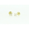 PENDIENTES EN ORO DE 18KT CON CIRCONITAS