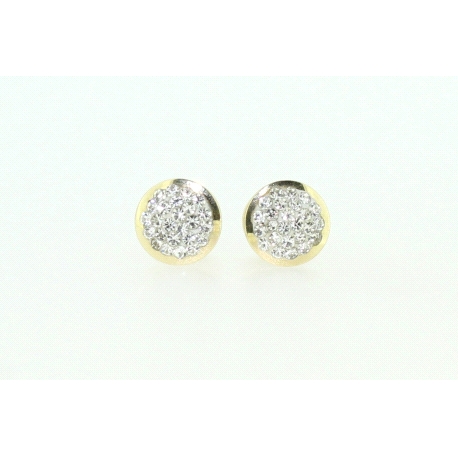 PENDIENTES EN ORO DE 18KT CON CIRCONITAS