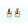 PENDIENTES CON CIRCONITAS Y RUBIES