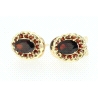 PENDIENTE CON RUBIES ROJOS-ANARANJADOS