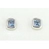 PENDIENTES EN ORO CON TOPACIOS AZULES