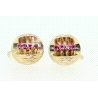 PENDIENTES EN ORO CON 0,25CT EN RUBIES