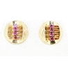 PENDIENTES EN ORO CON 0,25CT EN RUBIES