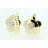 PENDIENTES EN ORO DE 18KT CON CIRCONITAS