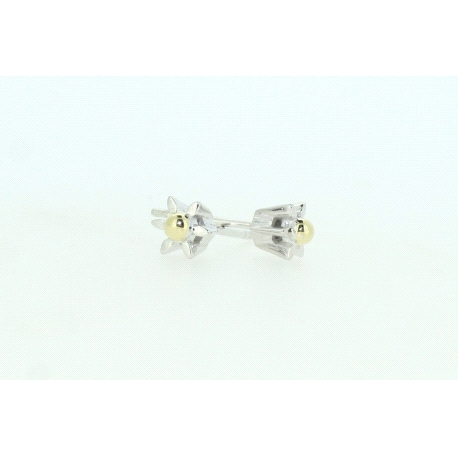 PENDIENTES BODES MARGARITA CON ORO