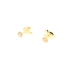 PENDIENTES MICKEY EN ORO DE 18 KT