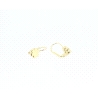 PENDIENTES FLOR EN ORO DE 18 KT