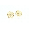 PENDIENTES FLOR EN ORO DE 18 KT