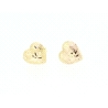 PENDIENTES CORAZON EN ORO DE 14KT