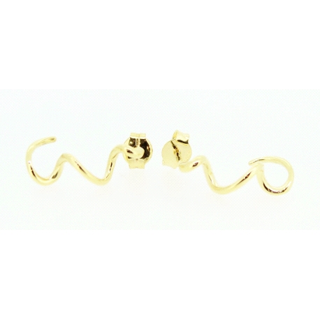 PENDIENTES ESPIRAL EN ORO DE 18KT