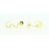 PENDIENTES ESPIRAL EN ORO DE 18KT